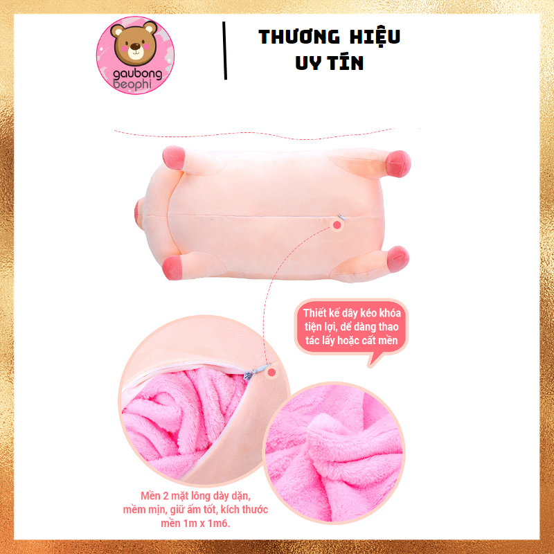 Heo Đờ Đẫn Hồng 40cm