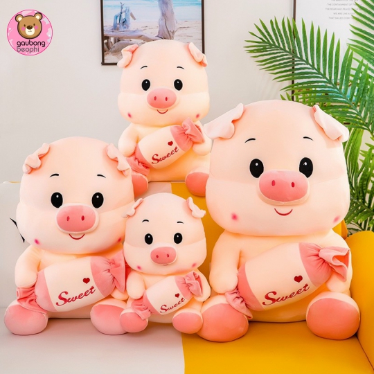 Thú Bông Heo Ôm Kẹo
