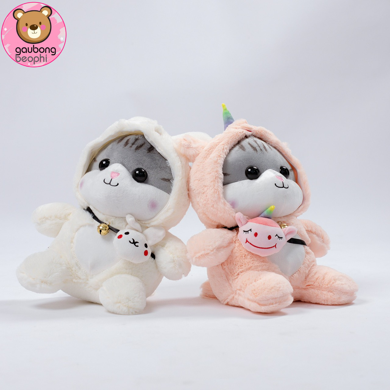 THÚ BÔNG MÈO ĐEO TÚI HÀNG CAO CẤP