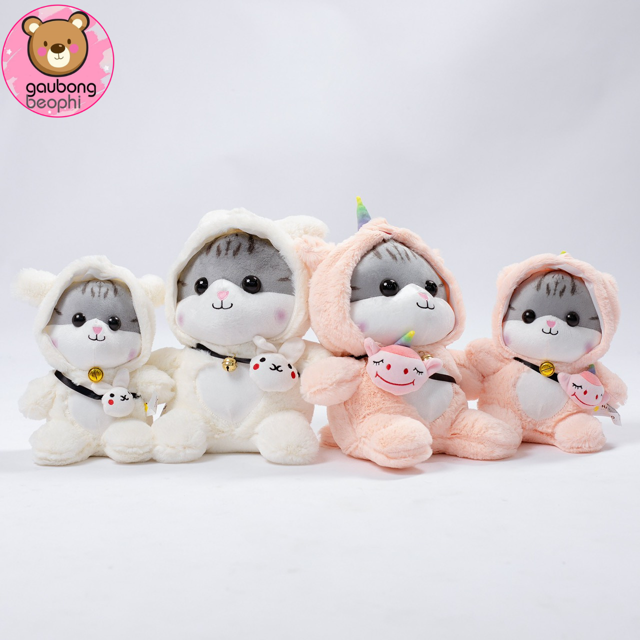 THÚ BÔNG MÈO ĐEO TÚI HÀNG CAO CẤP