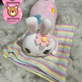 GỐI MỀN THỎ THIÊU BÔNG CAO CẤP