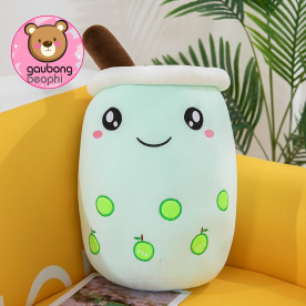 Gối Ôm Ly Trà Sữa Xanh