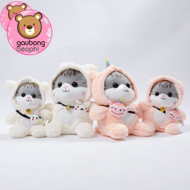 THÚ BÔNG MÈO ĐEO TÚI HÀNG CAO CẤP