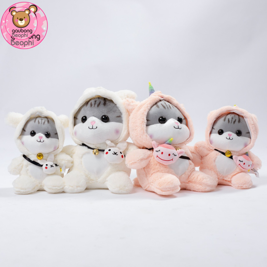 THÚ BÔNG MÈO ĐEO TÚI HÀNG CAO CẤP